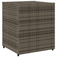 Armadietto Portaoggetti Giardino Grigio 55x59x69cm Polyrattan 365557