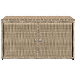 Armadietto Portaoggetti Giardino Beige 110x55x60,5cm Polyrattan 365570