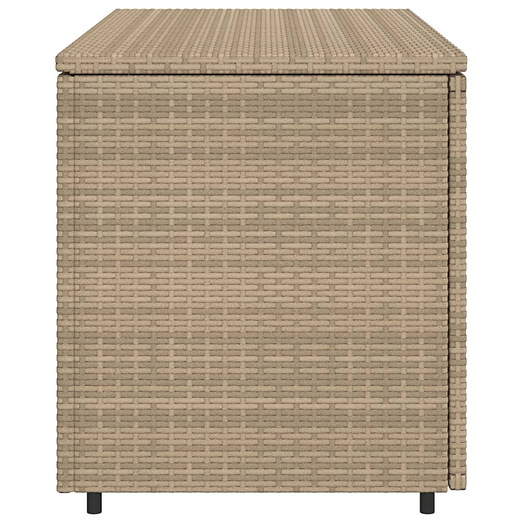 Armadietto Portaoggetti Giardino Beige 110x55x60,5cm Polyrattan 365570