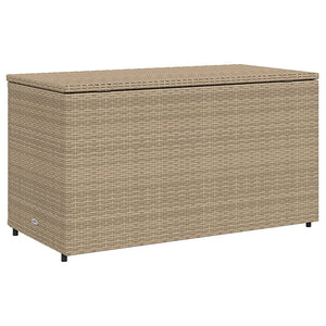 Armadietto Portaoggetti Giardino Beige 110x55x60,5cm Polyrattan 365570