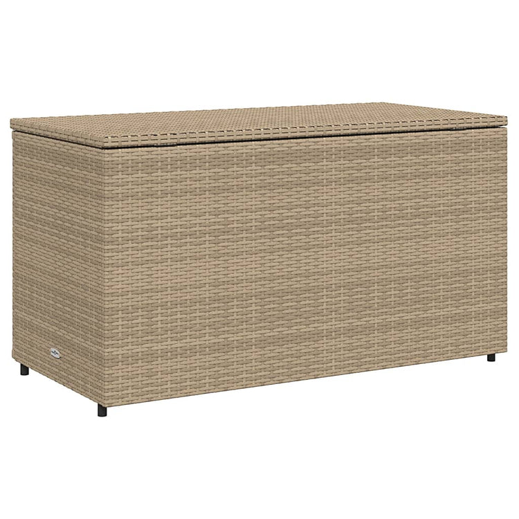 Armadietto Portaoggetti Giardino Beige 110x55x60,5cm Polyrattan 365570