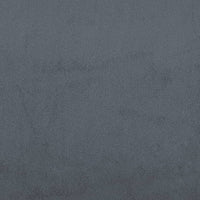 Giroletto con Testiera Grigio Scuro 120x200 cm in Velluto 373153