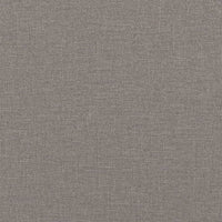 Giroletto con Testiera Grigio Tortora 160x200 cm in Tessuto 373209