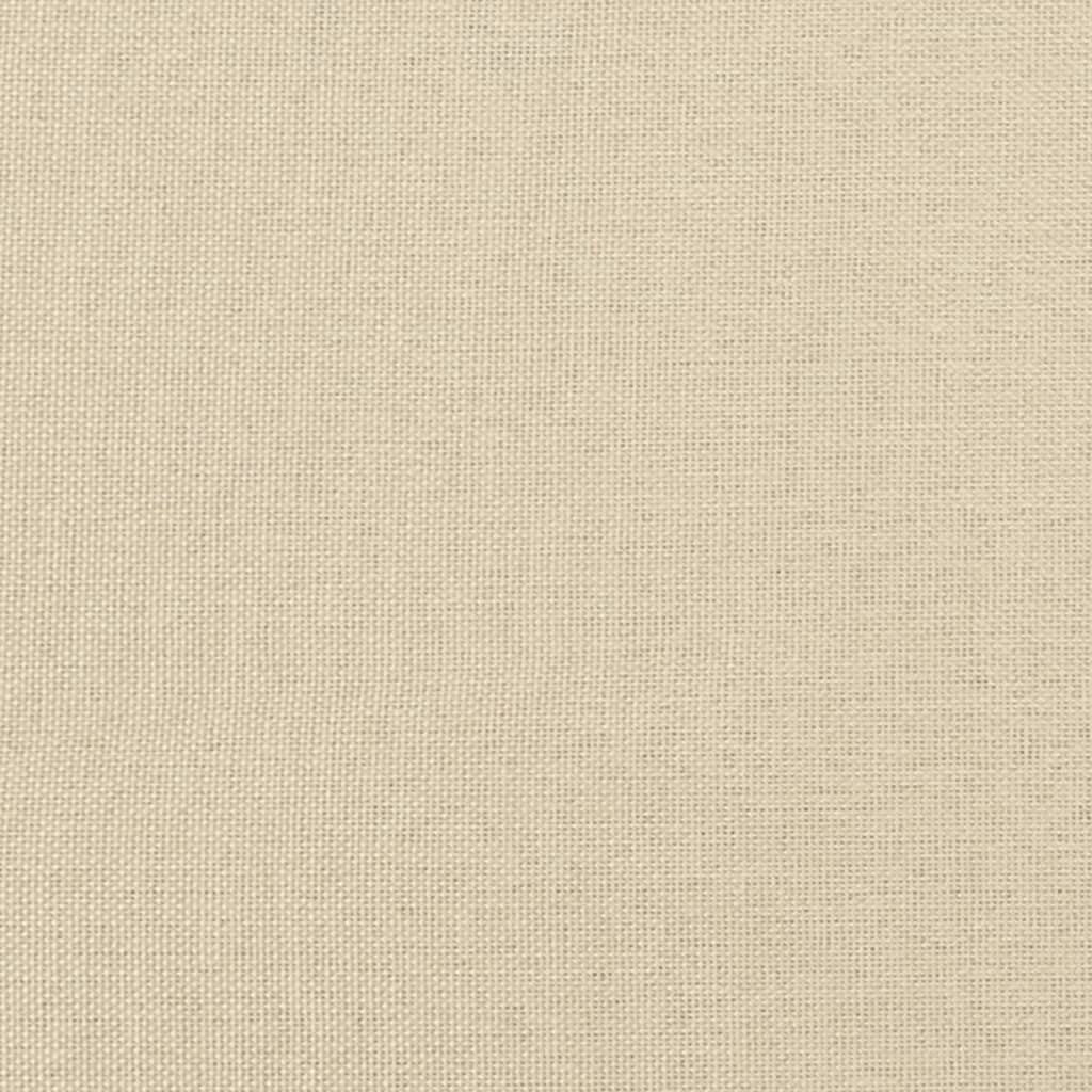 Giroletto con Testiera Crema 160x200 cm in Tessuto 373210