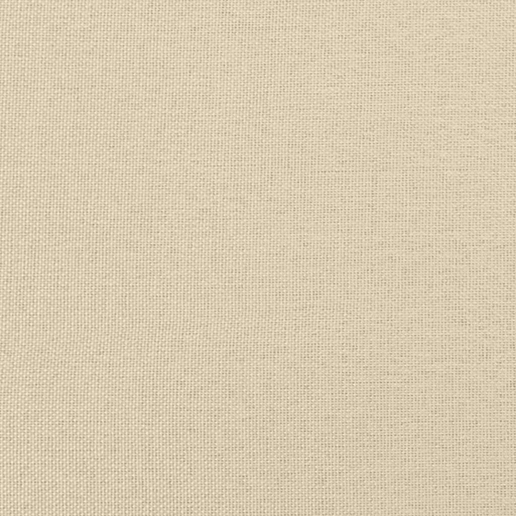 Giroletto con Testiera Crema 180x200 cm in Tessuto 373230