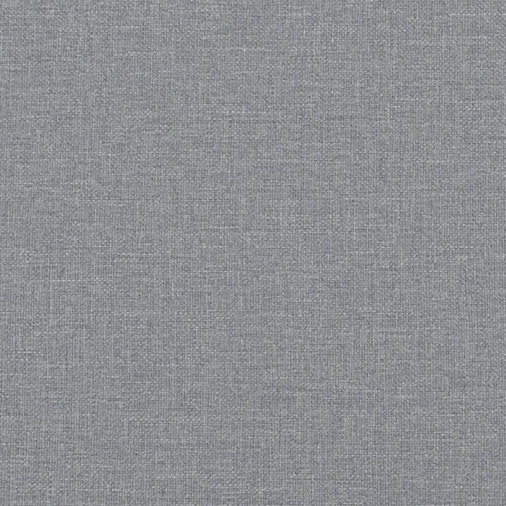 Cuscino Testiera Grigio Chiaro 200 cm in Tessuto 374616