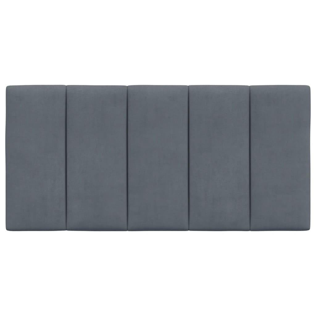 Cuscino Testiera Grigio Scuro 100 cm in Velluto 374656