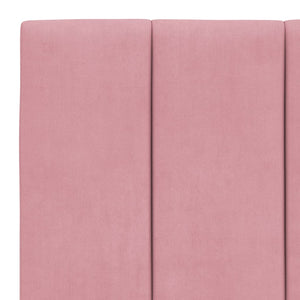 Cuscino Testiera Rosa 100 cm in Velluto 374660