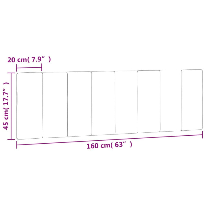 Cuscino Testiera Rosa 160 cm in Velluto 374680