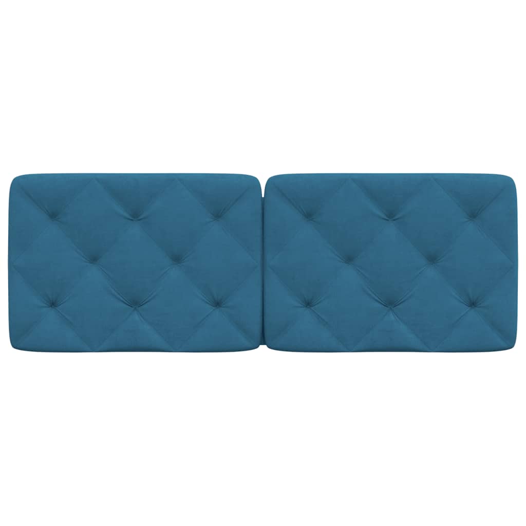 Cuscino Testiera Blu 120 cm in Velluto 374724