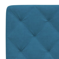 Cuscino Testiera Blu 180 cm in Velluto 374743