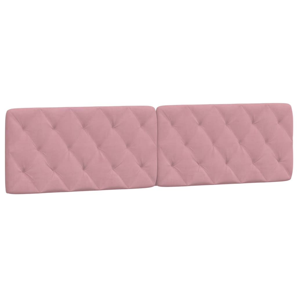 Cuscino Testiera Rosa 200 cm in Velluto 374752