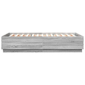 Giroletto Luci LED Grigio Sonoma 150x200 cm Legno Multistrato 3209609