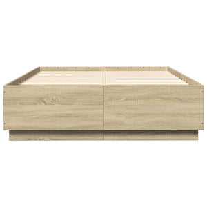 Giroletto Luci LED Rovere Sonoma 120x200 cm Legno Multistrato 3209620