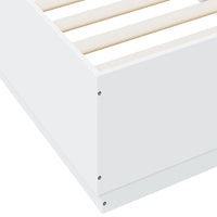 Giroletto con Luci LED Bianco 90x200 cm in Legno Multistrato 3209632