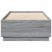 Giroletto con Luci LED Grigio Sonoma 90x200cm Legno Multistrato 3209637