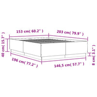 Giroletto Bianco 150x200 cm in Legno Multistrato 3209695