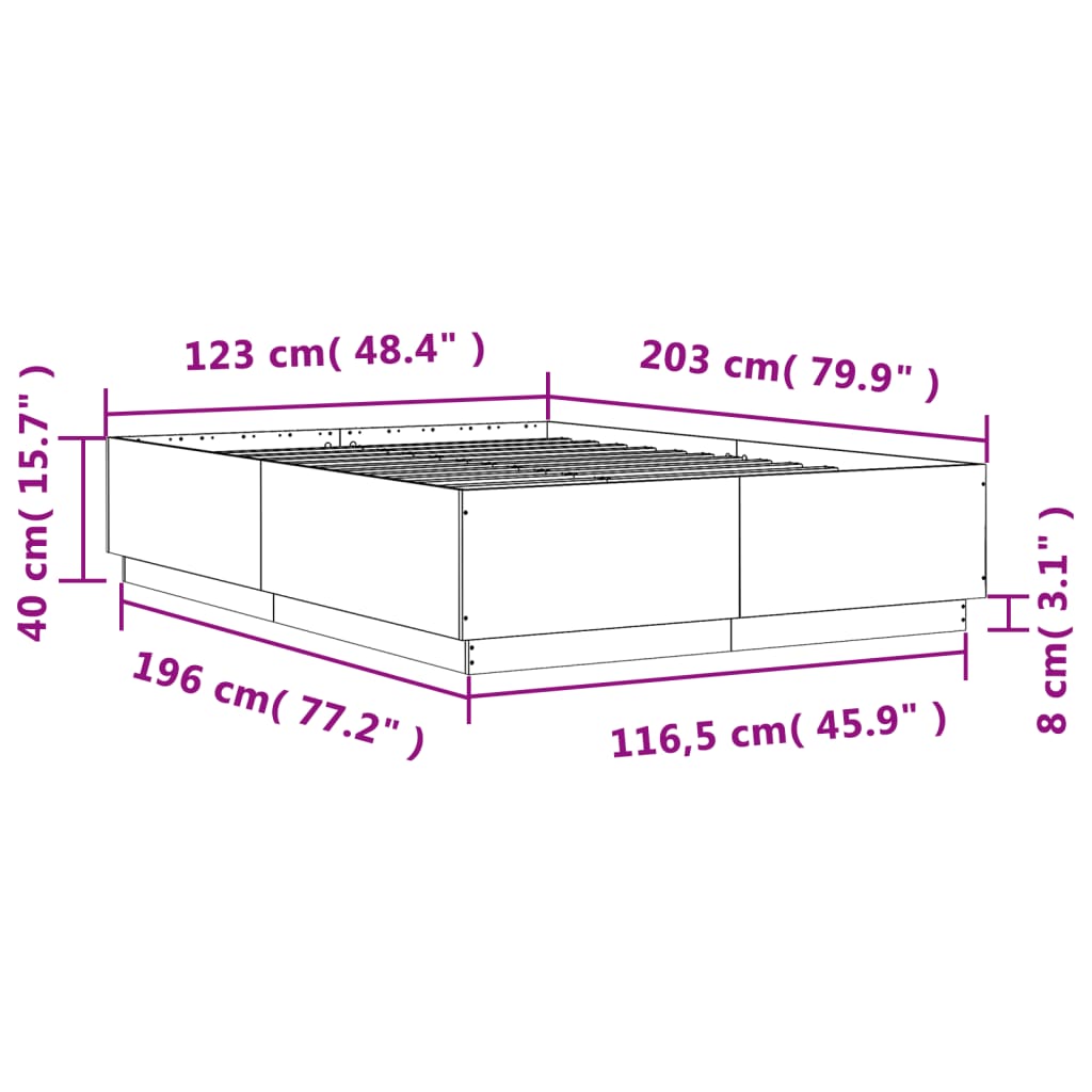 Giroletto Nero 120x200 cm in Legno Multistrato 3209710