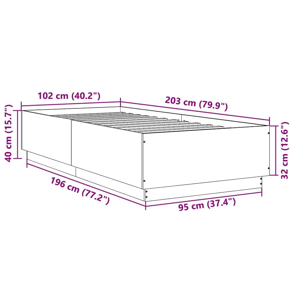 Giroletto Rovere Sonoma 100x200 cm in Legno Multistrato 3209718