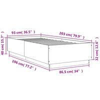 Giroletto Rovere Fumo 90x200 cm in Legno Multistrato 3209727