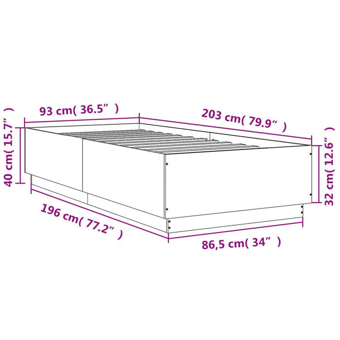 Giroletto Rovere Fumo 90x200 cm in Legno Multistrato 3209727