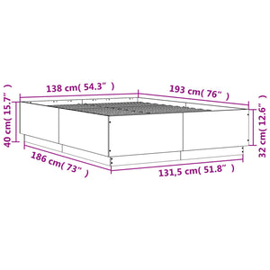 Giroletto Bianco 135x190 cm in Legno Multistrato 3209737