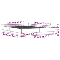 Giroletto Nero 120x200 cm in Legno Multistrato 3209864