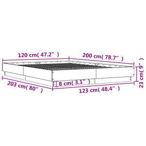 Giroletto Nero 120x200 cm in Legno Multistrato 3209864