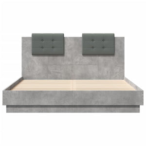 Giroletto Testiera Grigio Cemento 150x200 cm Legno Multistrato 3209915