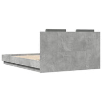 Giroletto Testiera Grigio Cemento 150x200 cm Legno Multistrato 3209915