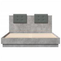 Giroletto Testiera Grigio Cemento 140x200 cm Legno Multistrato 3209922