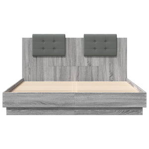 Giroletto Testiera Grigio Sonoma 140x200 cm Legno Multistrato 3209924