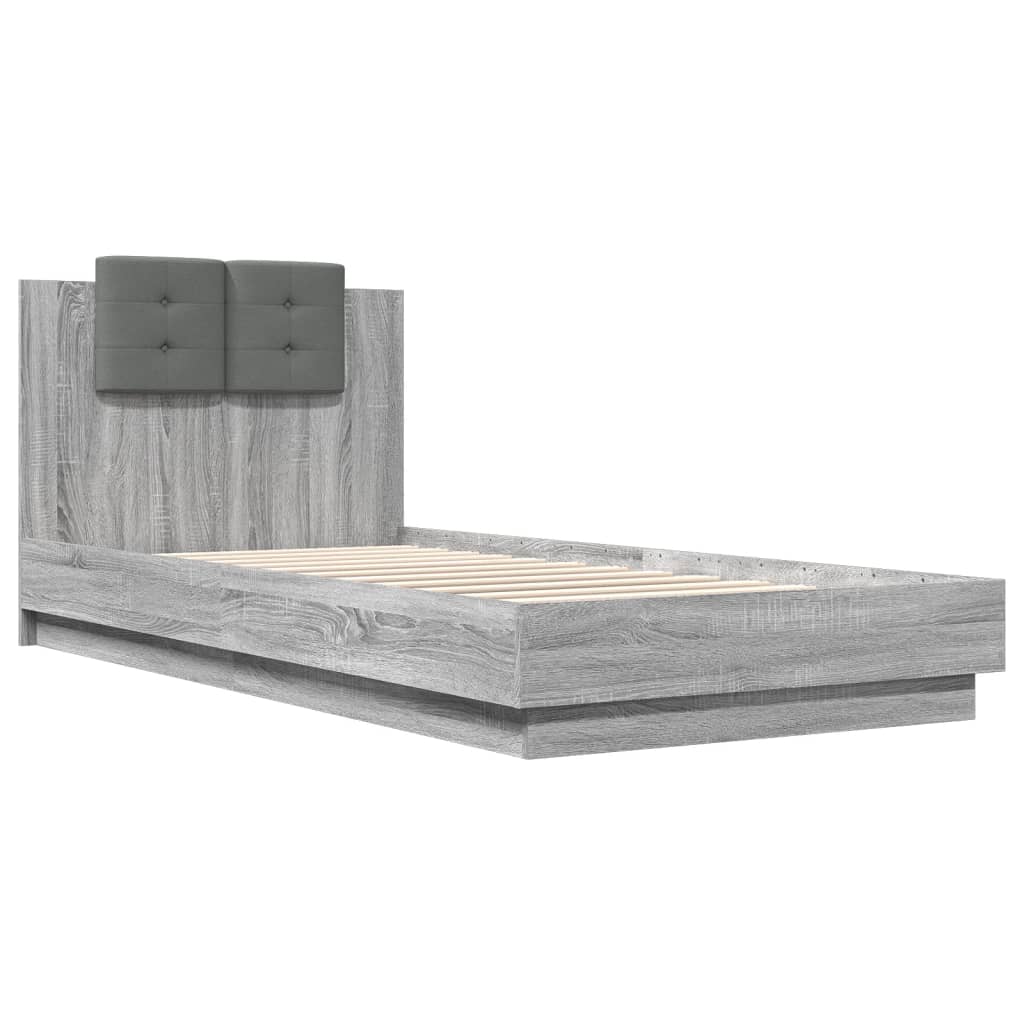 Giroletto Testiera Grigio Sonoma 100x200 cm Legno Multistrato 3209938