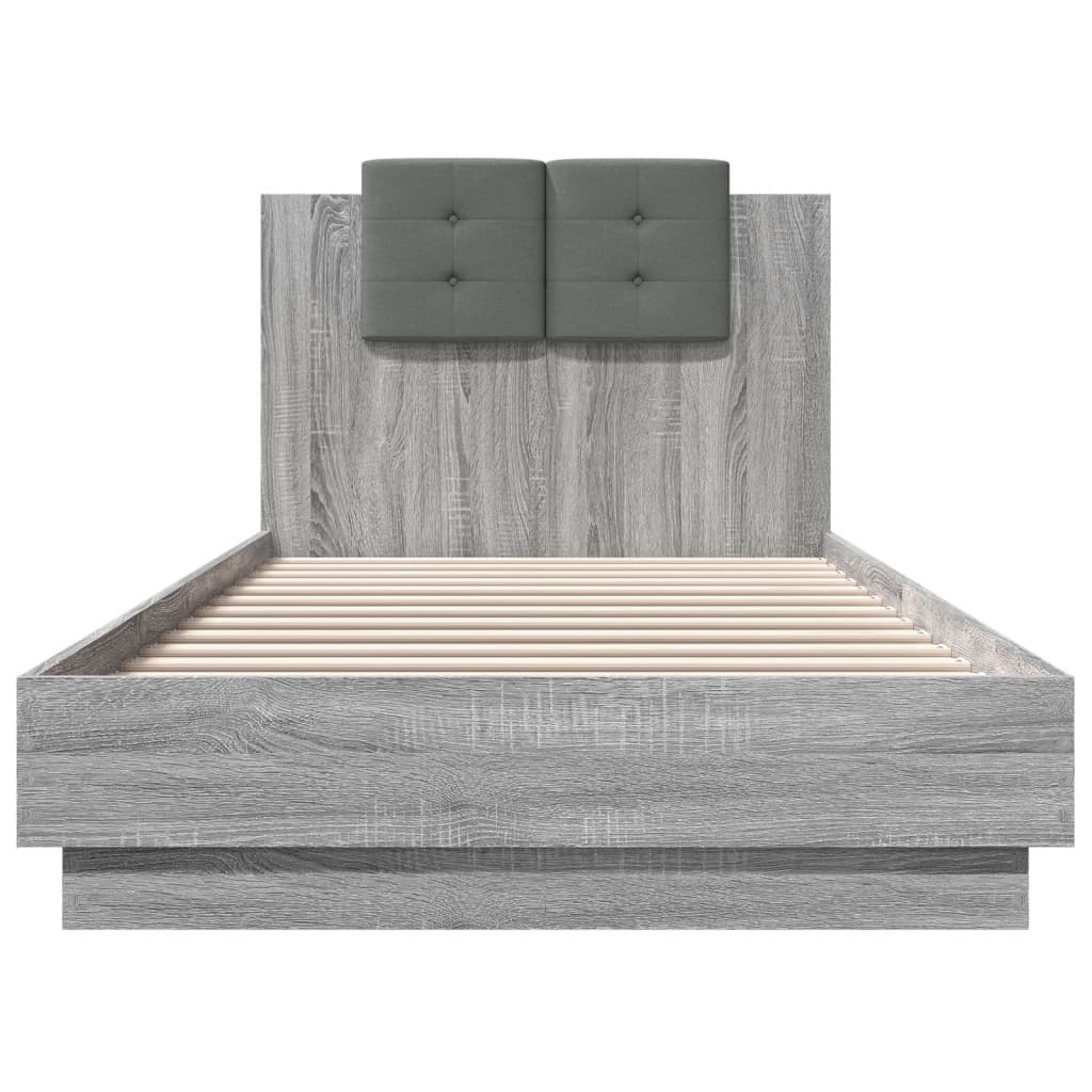 Giroletto Testiera Grigio Sonoma 100x200 cm Legno Multistrato 3209938