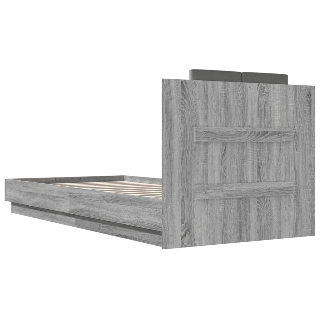 Giroletto Testiera Grigio Sonoma 100x200 cm Legno Multistrato 3209938