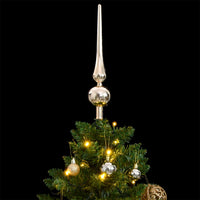 Albero Natale Incernierato con 150 LED e Palline 150 cm 3210094