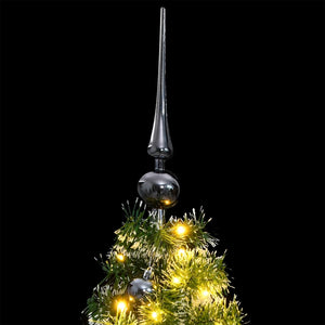 Albero Natale Artificiale 150 LED Palline e Neve Fioccata 120cm 3210099