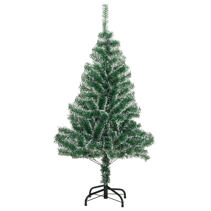 Albero Natale Artificiale 150 LED Palline e Neve Fioccata 120cm 3210099