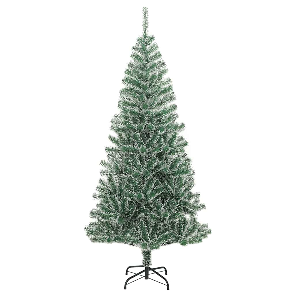 Albero di Natale Artificiale con 300 LED Palline e Neve 210 cm 3210126