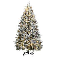 Albero Natale Artificiale Incernierato 300 LED e Palline 270 cm 3210141