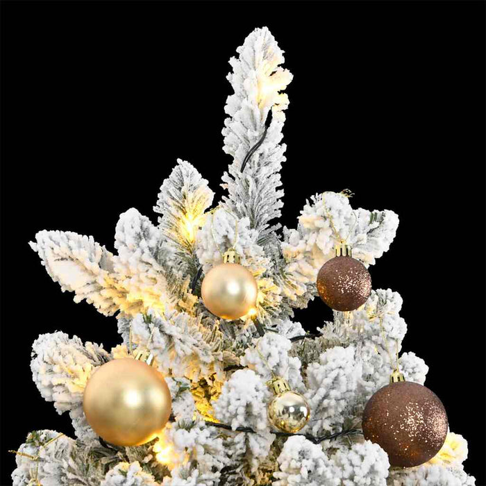 Albero Natale Artificiale Incernierato 300 LED e Palline 270 cm 3210141