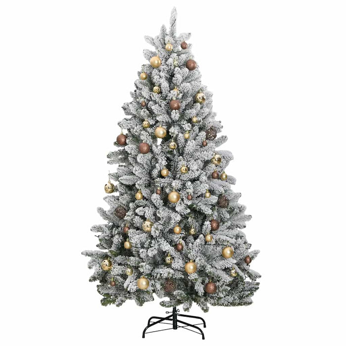 Albero Natale Artificiale Incernierato 300 LED e Palline 270 cm 3210141