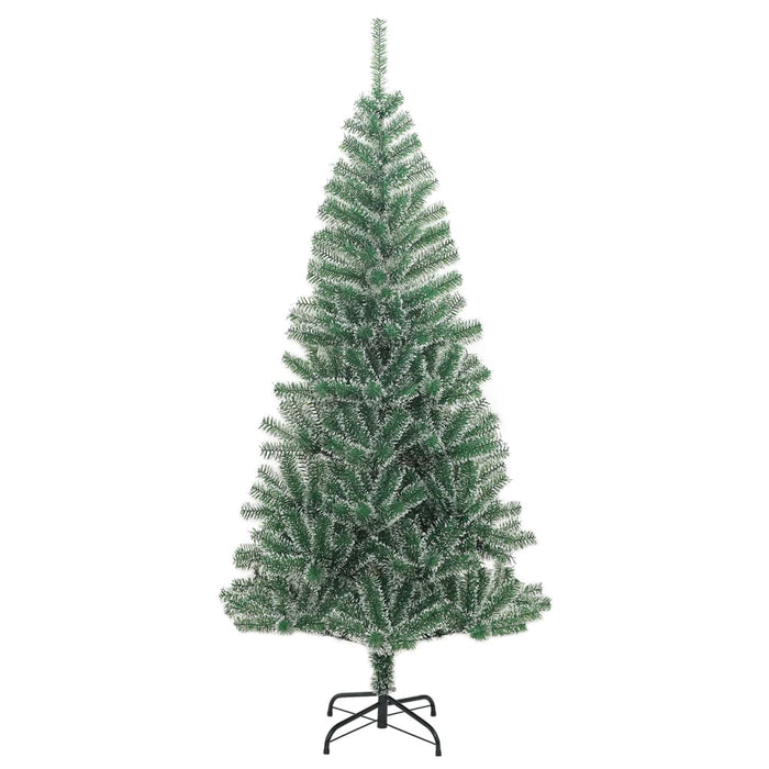 Albero di Natale Artificiale con 300 LED Palline e Neve 210 cm 3210144