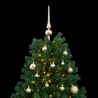 Albero Natale Incernierato con 300 LED e Palline 180 cm 3210146