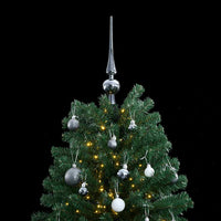 Albero Natale Incernierato con 300 LED e Palline 210 cm 3210165