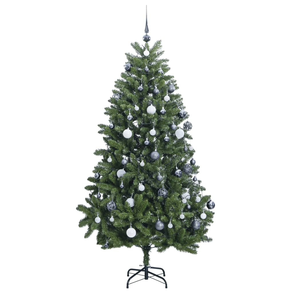 Albero Natale Artificiale Incernierato 300 LED e Palline 270 cm 3210167