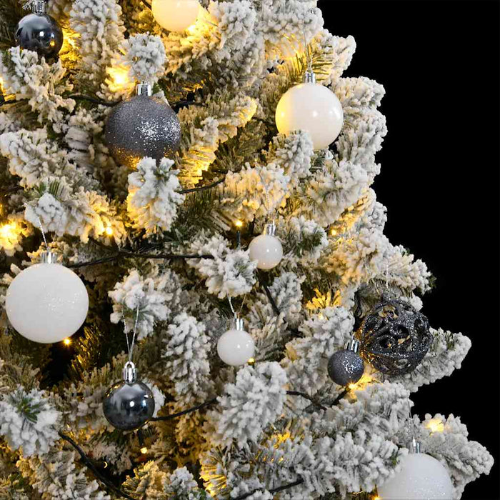 Albero Natale Incernierato con 300 LED e Palline 180 cm 3210174