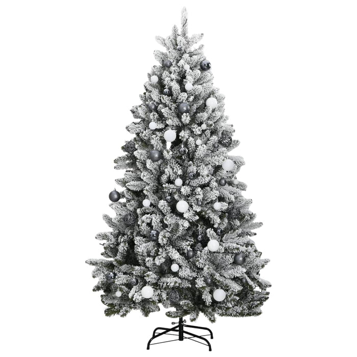 Albero Natale Incernierato con 300 LED e Palline 240 cm 3210176