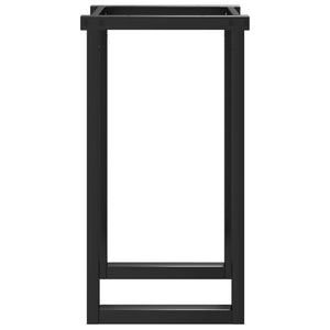 Telaio Gambe a O per Tavolo da Pranzo 60x50x73 cm in Acciaio 357881