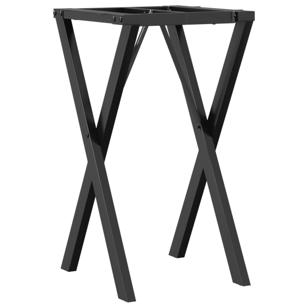 Telaio Gambe a X per Tavolo da Pranzo 40x40x73 cm in Ghisa 357903